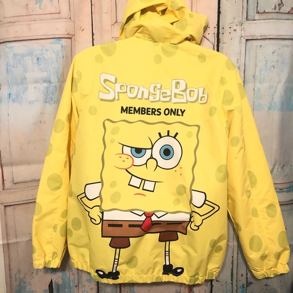 Nickelodeon Sponge Bob Windbreaker Members Only - Picture 2 of 7